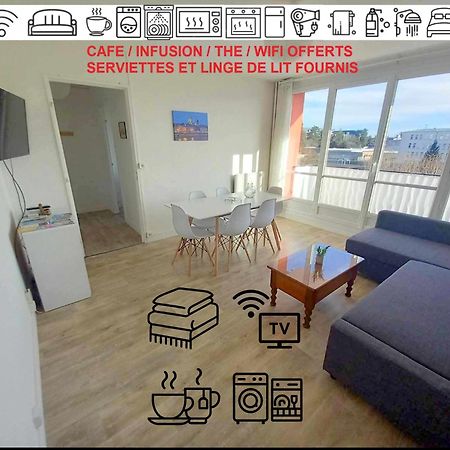 T3 57M2 Avec Balcon Proche Gare Sncf, Wifi Et Cafe Et The Offerts Appartement Orléans Buitenkant foto